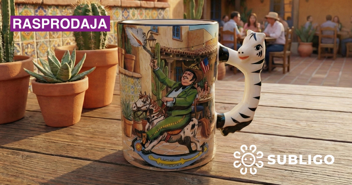 Rasprodaja koja se ne propušta: sublimacijska šalica s drškom konjić 